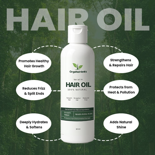 🇵🇰 AZADI SALE - Keratin Hair Treatment Oil (100ML)