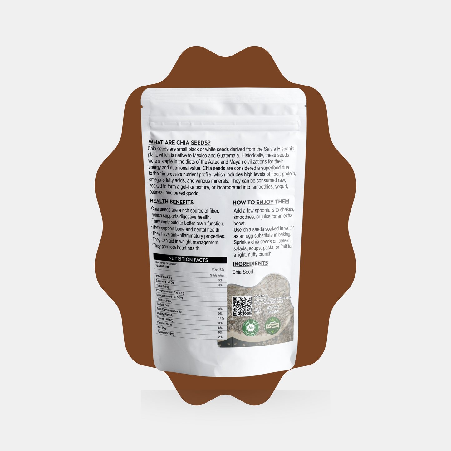 🇵🇰 AZADI SALE - Chia Seeds 250g, Moringa Powder 250g & Moringa Capsules | Wellness Pack